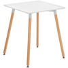 KONSOLENTISCH eckig 60/60/70 cm Holz weiß - Weiß, Holz (60/60/70cm) - CLP