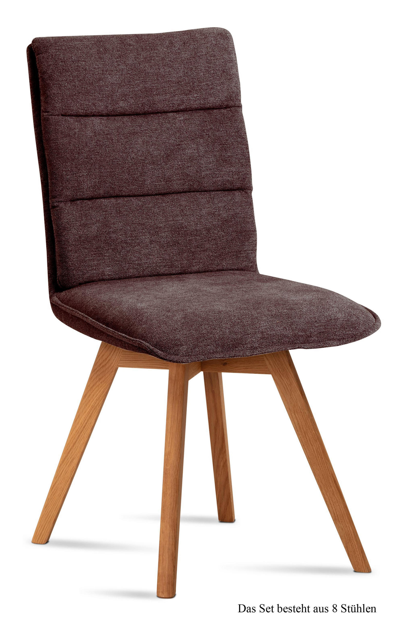 ESSZIMMERSTUHL (8er-Set) Dobra 47x92x60 Eiche geölt/Braun - Eichefarben/Braun, Kunststoff (60/92/47cm) - 58aufmkessel
