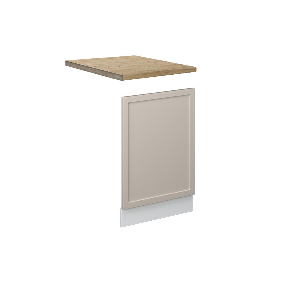 FRONTPANEL Fame-Line Gråbeige 45 cm , AP Oak Greige, Vit 67.4/45/60 cm