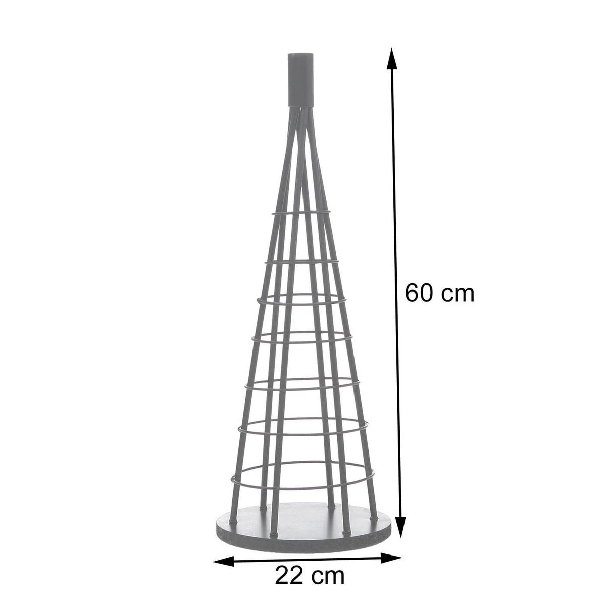 DEKO-BAUM Weiß - Weiß, Metall (60cm) - MCW
