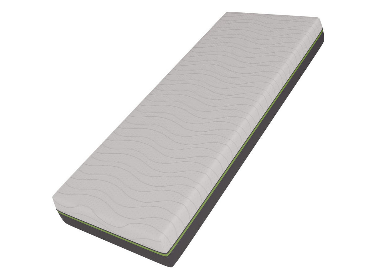 FEDERKERNMATRATZE Arlan 21 cm - H3/H4 - Weiß/Grau, Textil (120/200cm) - MIRJAN24