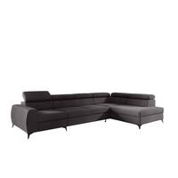 ECKSOFA Toronto Xl - Schwarz, Holzwerkstoff/Textil (340/200cm) - Fun Möbel