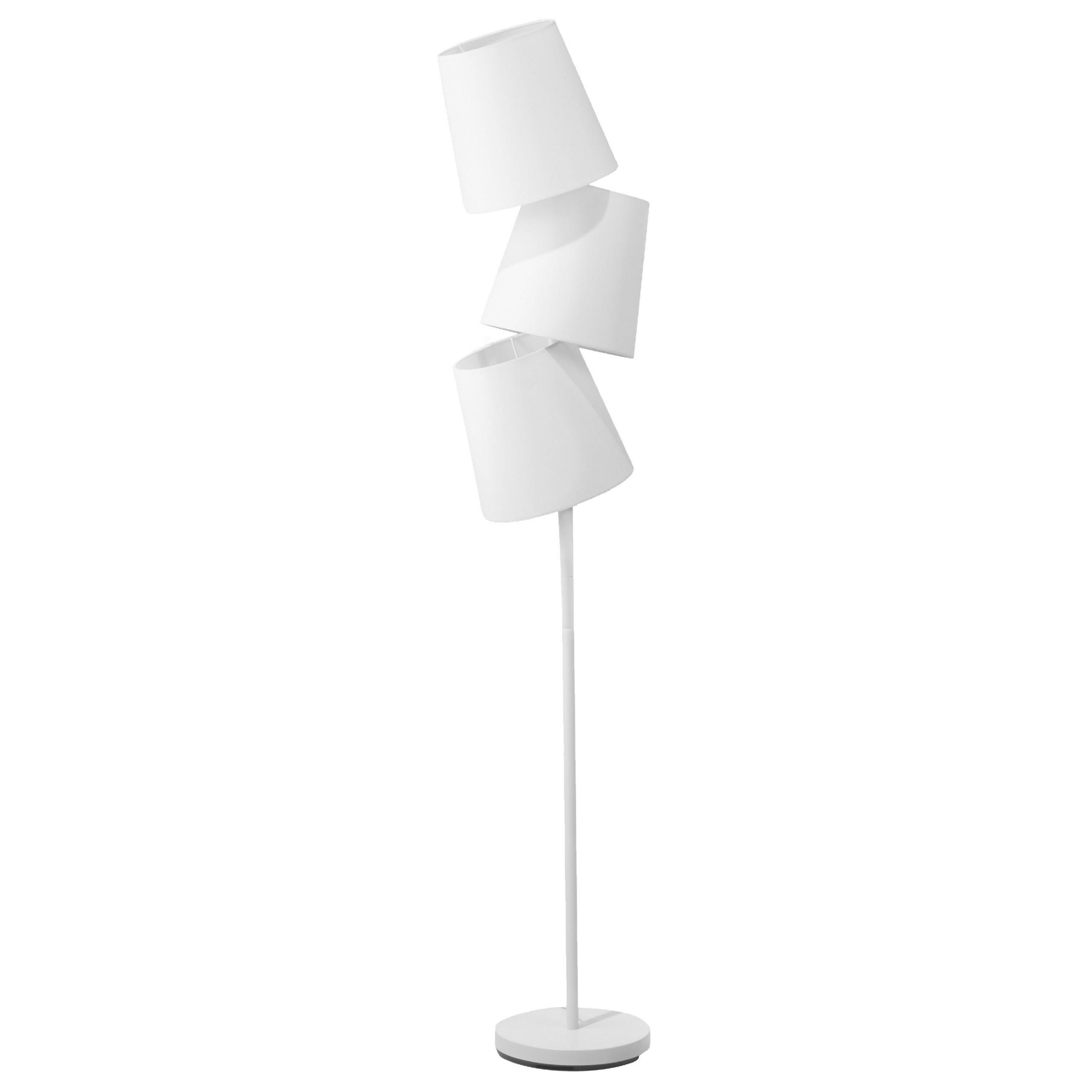 STEHLAMPE Rio Grande 24/24/164 cm - Weiß, Metall (24/24/164cm) - Beliani