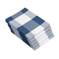 GESCHIRRTÜCHER, 5er-Set, 50x70 cm, 100% Baumwolle, Blau - Blau, Textil (50/70cm) - Zollner