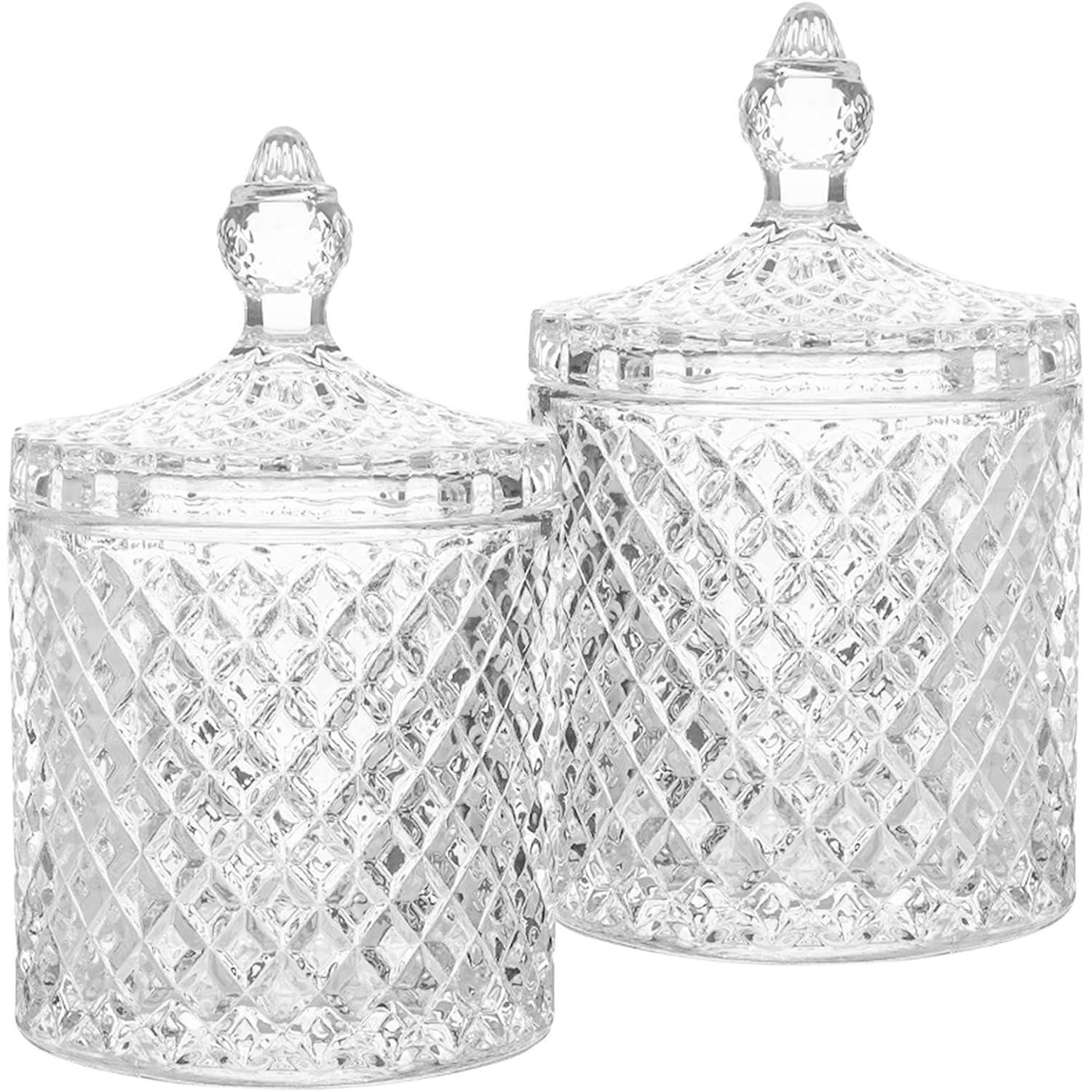BONBONGLAS 2-teiliges Set Kristallglas 300ml - Transparent, Glas (8.3/14/8.3cm)
