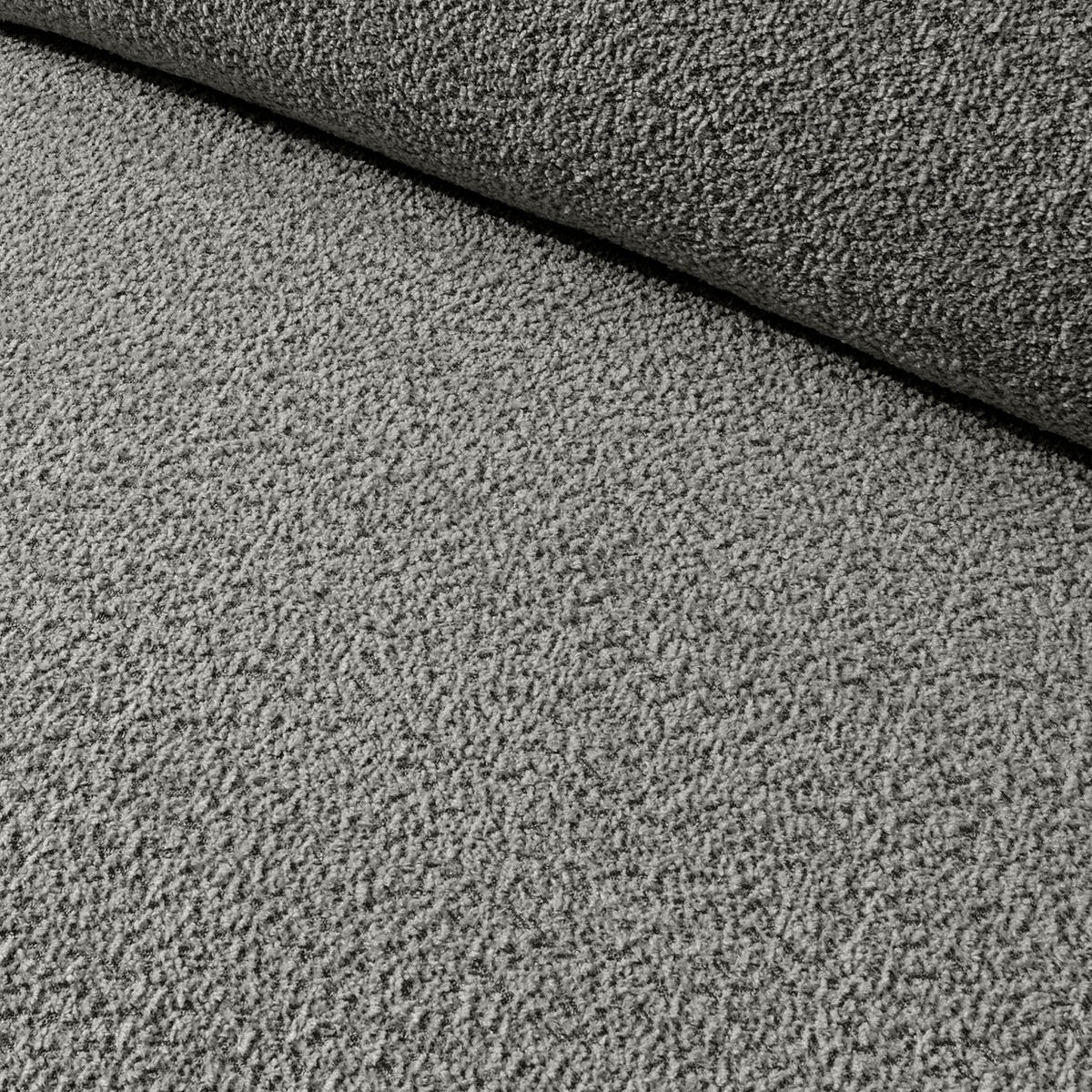 ECKSOFA RECHTS BUFFO, Stahlgrau - Grau, Holz/Holzwerkstoff (285/176cm) - KONSIMO®