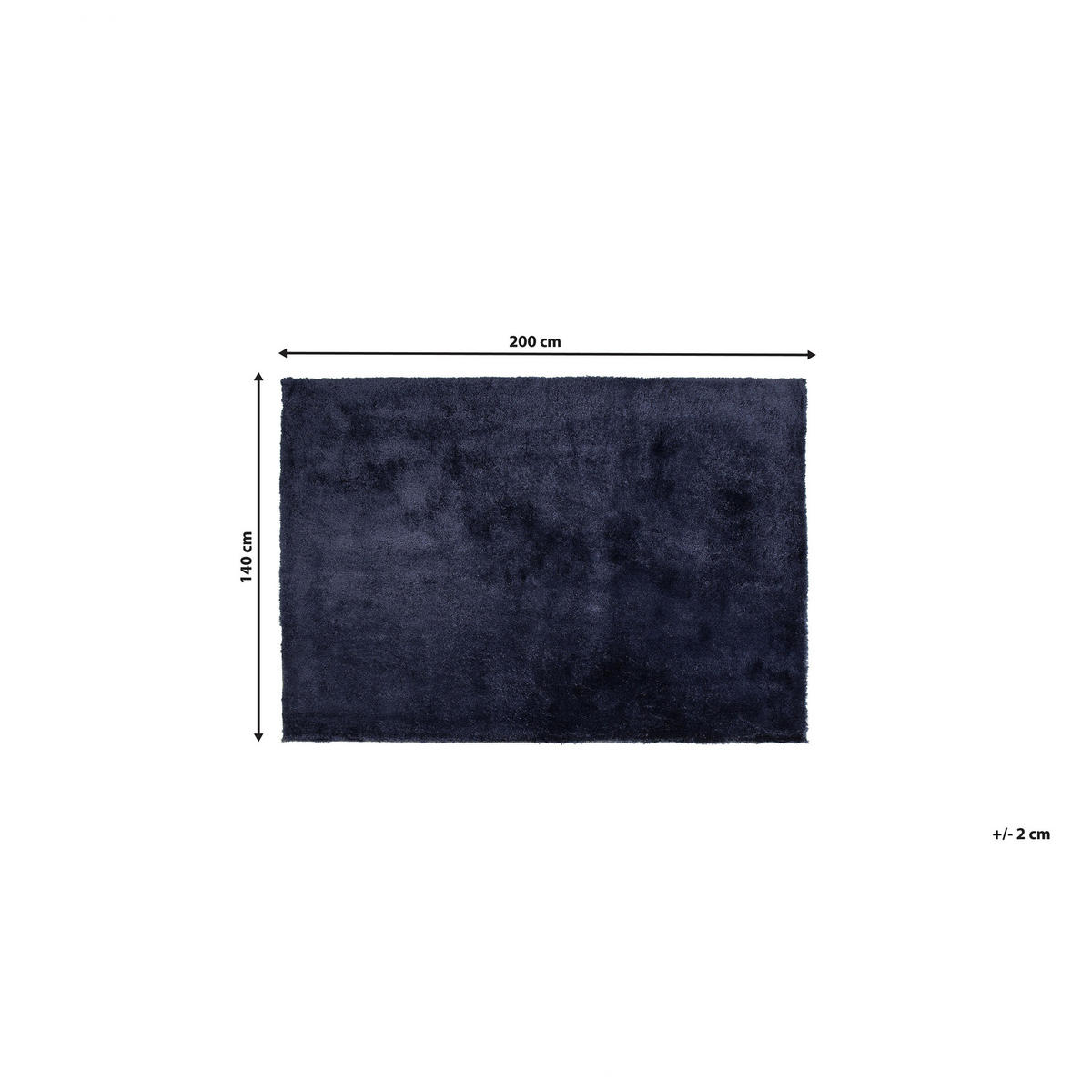 SHAGGY-TEPPICH Evren 200/140 cm - Blau, Kunststoff (140/200cm) - Beliani