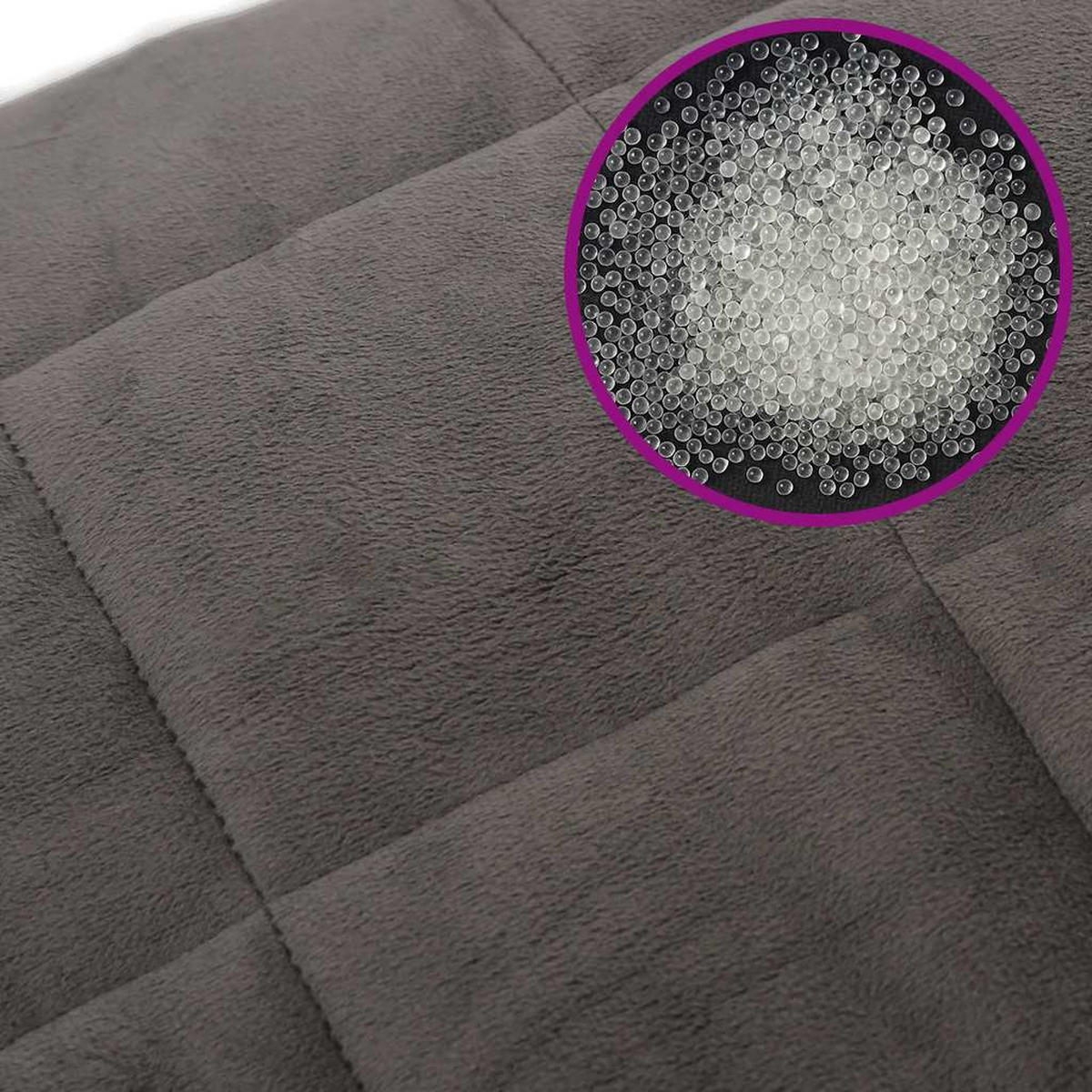 GEWICHTSDECKE Grau 150/200 Cm 11 Kg Stoff - Grau, Textil (150/200cm) - vidaXL