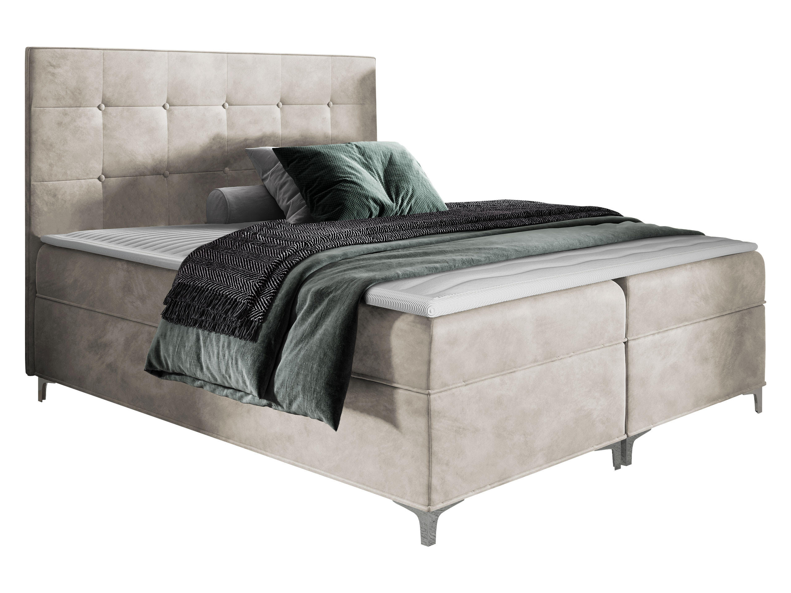 BOXBETT Snake - Naturfarben, Holz (200/200cm) - MIRJAN24