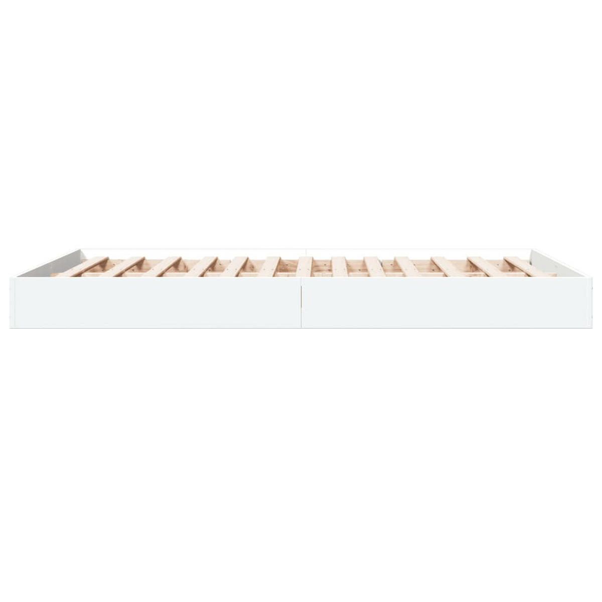 BETTGESTELL Weiss 140/200 Cm Holzwerkstoff - Weiß, Holzwerkstoff (140/200cm) - vidaXL