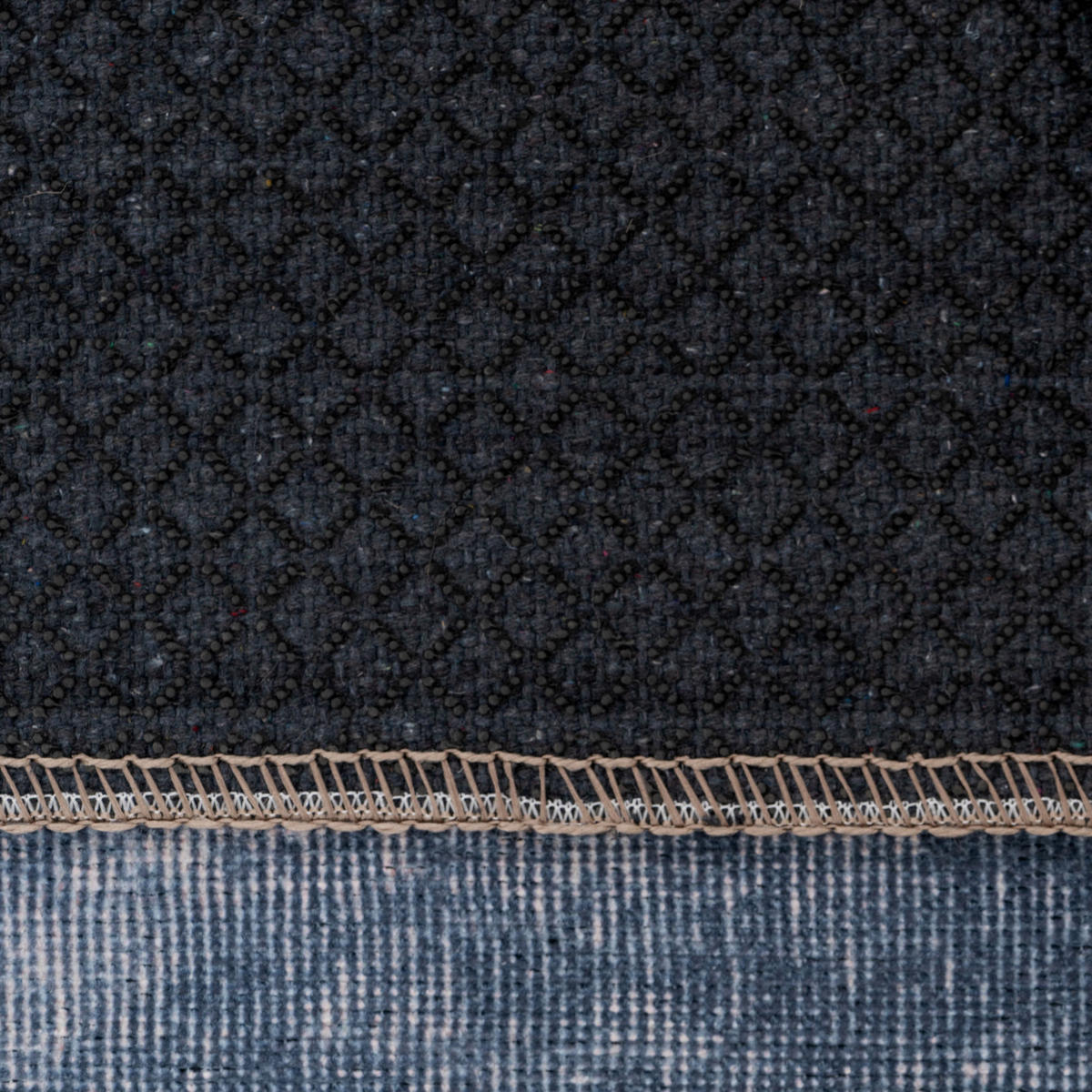 FLACHWEBETEPPICH Ballina - Blau, Textil (160/230cm) - Kukoon Rugs