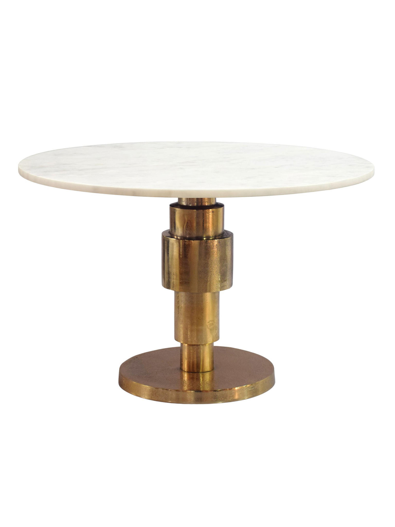 Couchtisch Marmor Weiß-Gold Ø 60x39 cm - ESLA   Kadima Design