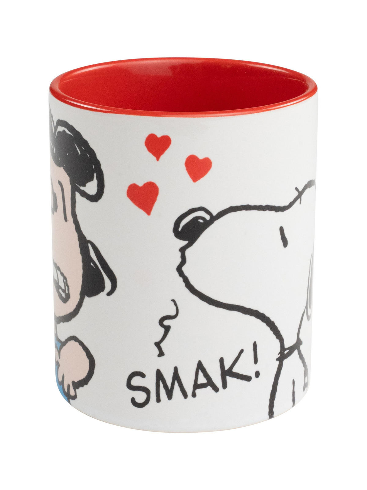 KAFFEEBECHER The Peanuts Snoopy Smak Lucy Rot/Weiß 320 ml - Multicolor, Keramik (0.32L) - United Labels