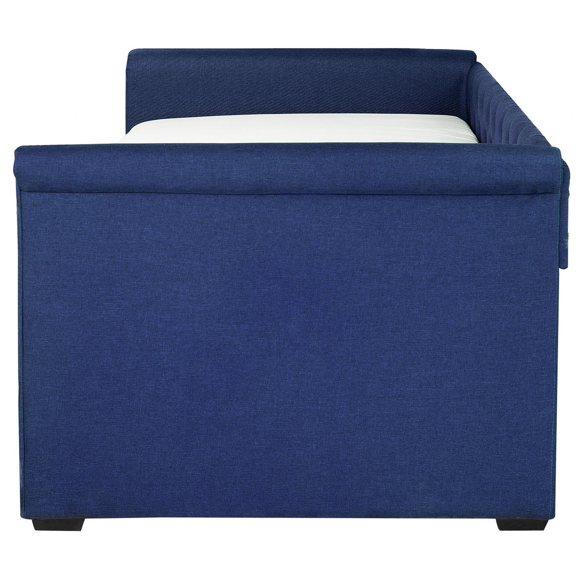 TAGESBETT 90/200cm Marineblau Libourne - Blau, Textil (90/200cm) - Beliani