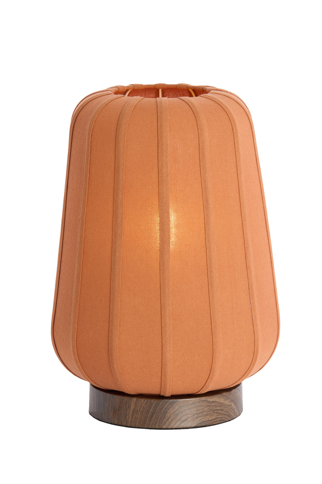 TISCHLAMPE Bibury Orange Ø30/41,5 cm - Orange, Textil (30/30/41.5cm) - Light & Living