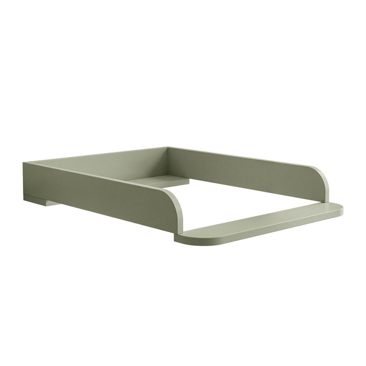 BABUSHKA Kommode mit Schubladen, mit Wickeltisch, Olivgrün - Olivgrün, Holzwerkstoff (84/91/50cm)