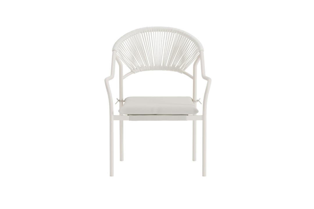 GARTENSTUHL, Paros, Beige, Stahl, 56 x 65 x 84 cm - Beige, Metall (56/84/65cm) - ebuy24