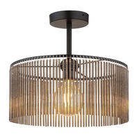 DECKENLEUCHTE Acryl Grau Rauchoptik - Grau, Metall (35/35/32cm) - Nowa