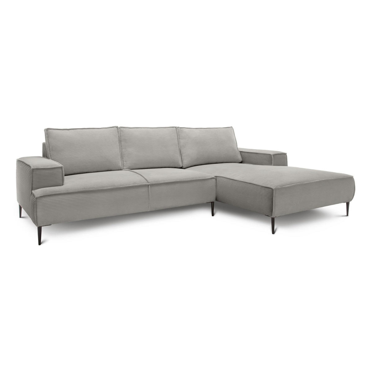 ECKSOFA May Weiß 275 × 44 × 173 cm - Weiß, Textil (275/44/173cm) - Pillovely