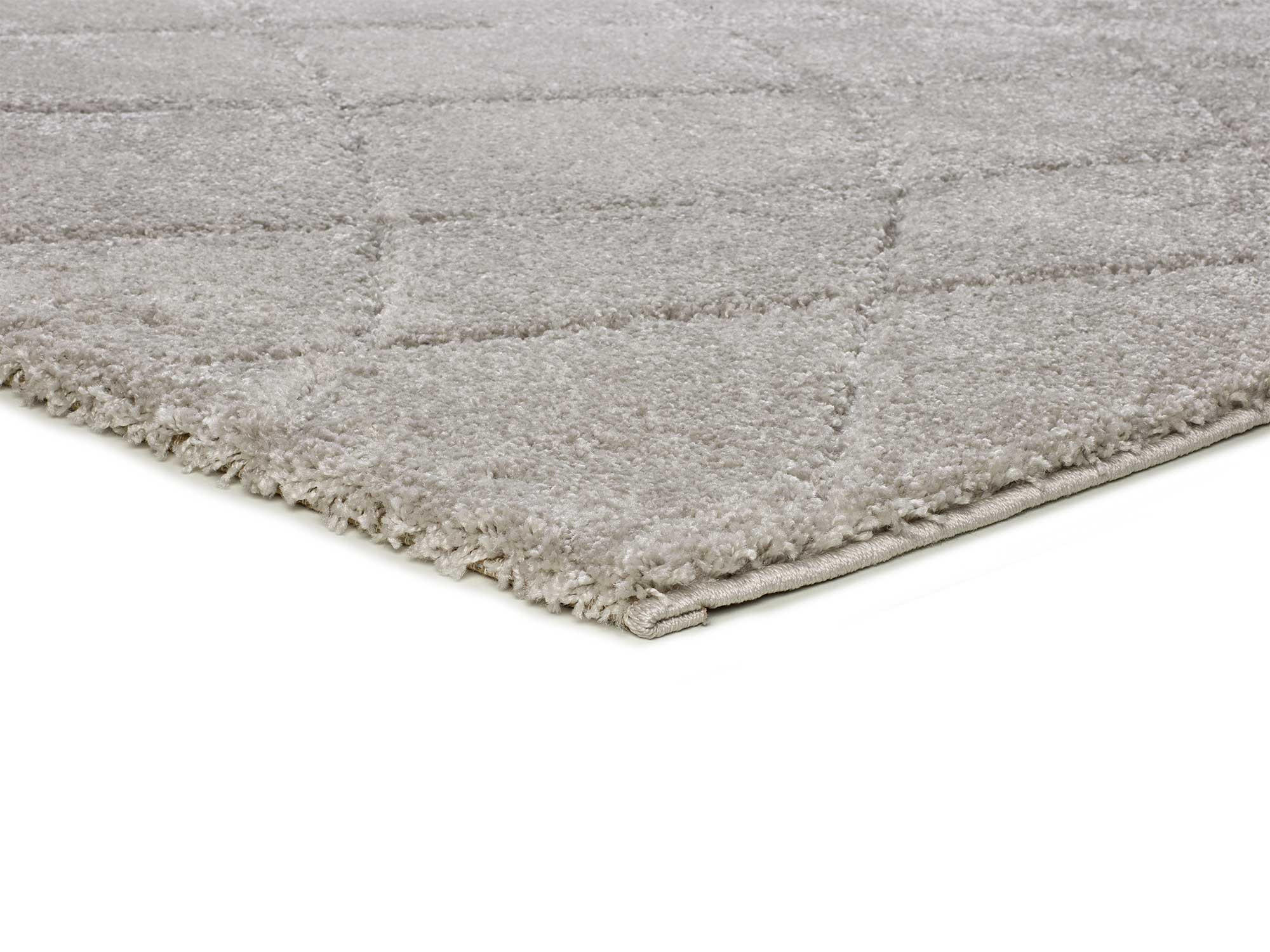 HOCHFLORTEPPICH Silber Molier 133/190 cm - Silberfarben, Naturmaterialien/Textil (133/190cm) - Atticgo
