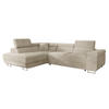 ECKSOFA Torezio, Seite: Links - Beige, Holz/Textil (274/203cm) - MIRJAN24
