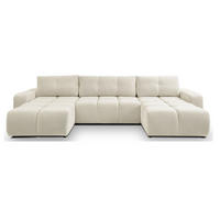 ECKSOFA Beige Curio 09 Mit Schlaffunktion Ausziehbar - Beige, Textil (359/177cm) - Sepro Meble