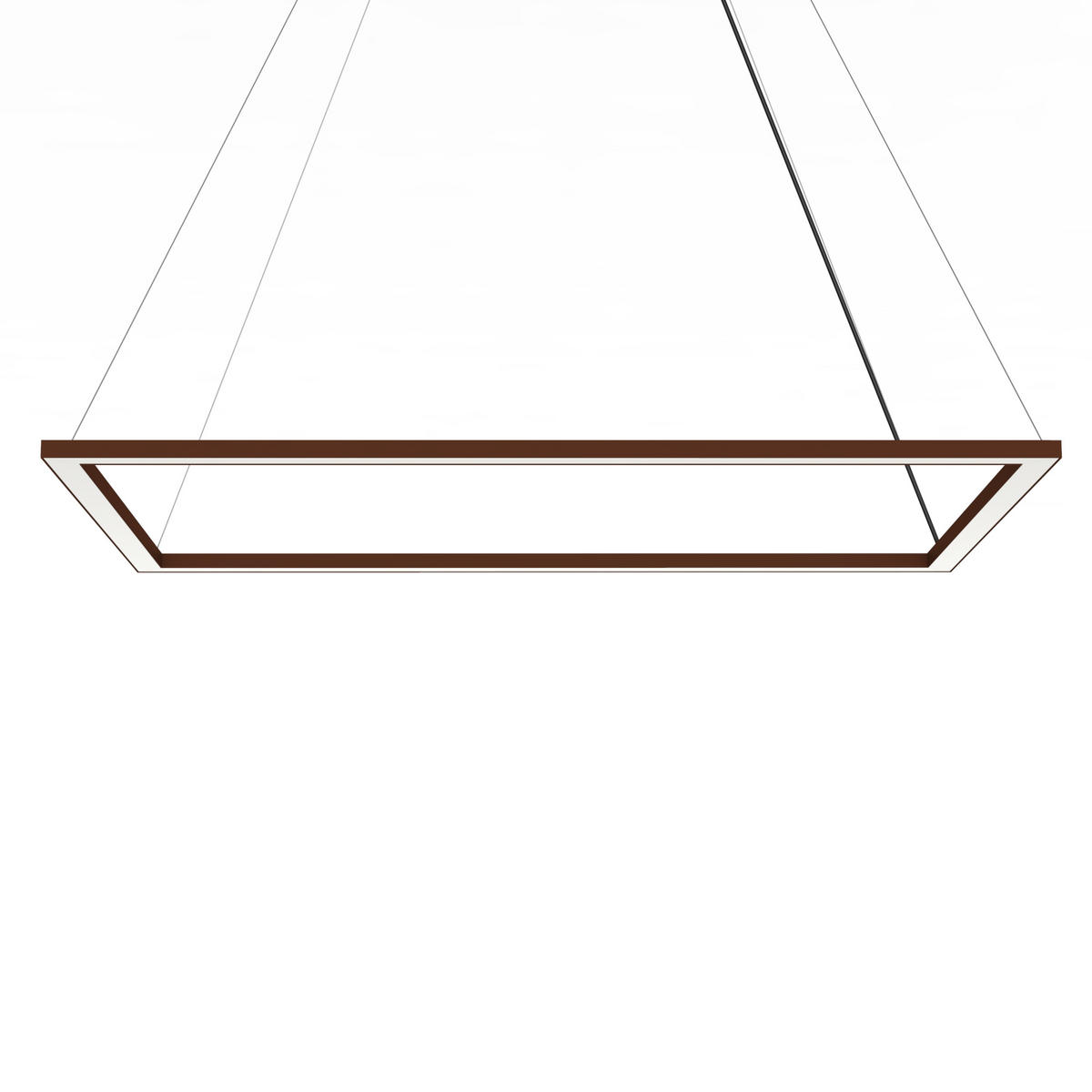 LED-HÄNGELEUCHTE - Dunkelbraun, Metall (60/90/100cm) - Lumicom