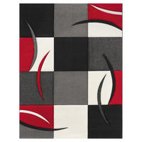 KURZFLORTEPPICH 160/230 cm Diamond 665 - Rot, Textil (160/230cm) - Paco Home