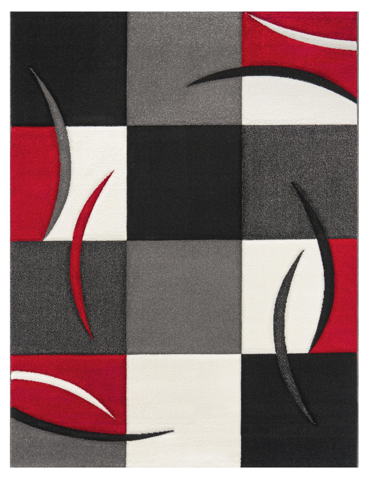 KURZFLORTEPPICH 160/230 cm Diamond 665 - Rot, Textil (160/230cm) - Paco Home