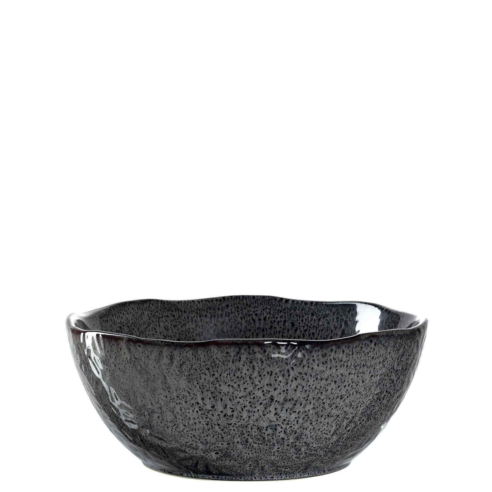 SALATSCHÜSSELN Matera anthrazit ø 24 cm 2er Set - Grau, Keramik (1cm) - Leonardo Living