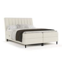 BOXBETT Merton Beige 180/200 cm - Beige/Schwarz, Holz/Holzwerkstoff (180/200cm) - Maison de Reve
