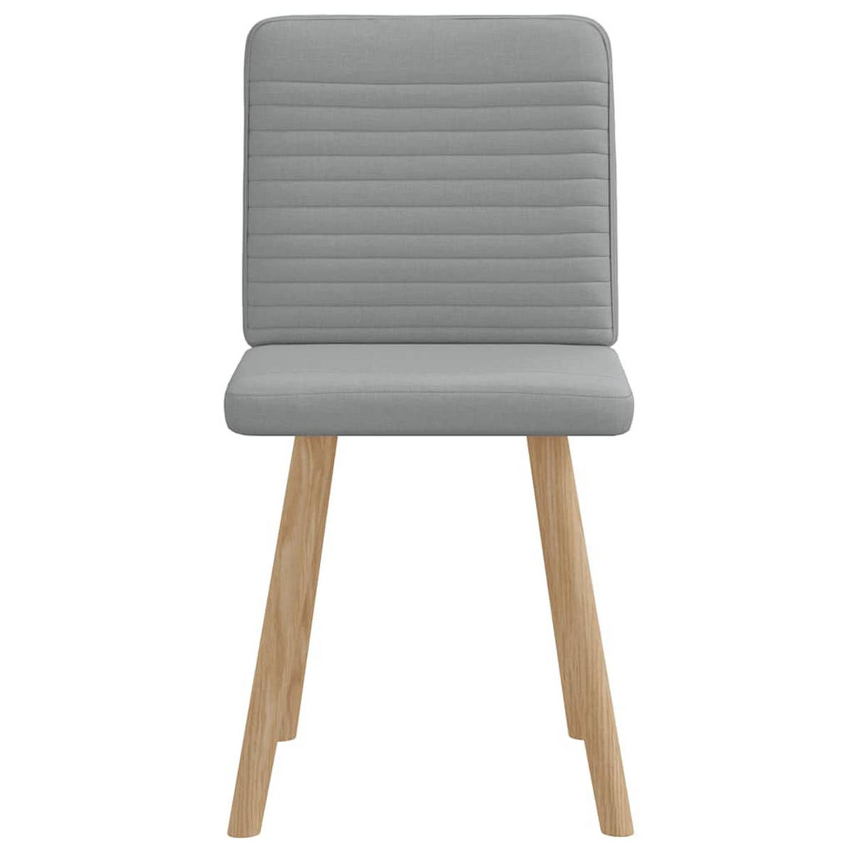 ESSZIMMERSTÜHLE 2 Stk. Hellgrau Stoff 45*54*86cm - Grau, Metall (45/86/54cm) - ZMH