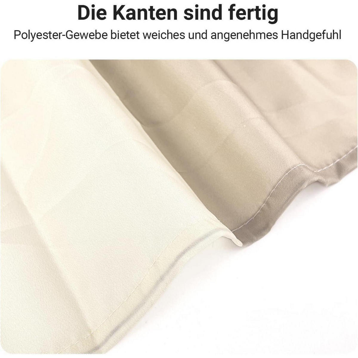 DUSCHVORHANG Beige Streifen 150 x 180 cm - Multicolor, Textil (150/180cm)