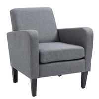 SESSEL 72/74/66 cm Hellgrau aus Polyester - Hellgrau, Textil (72/74/66cm) - OKMYHOME