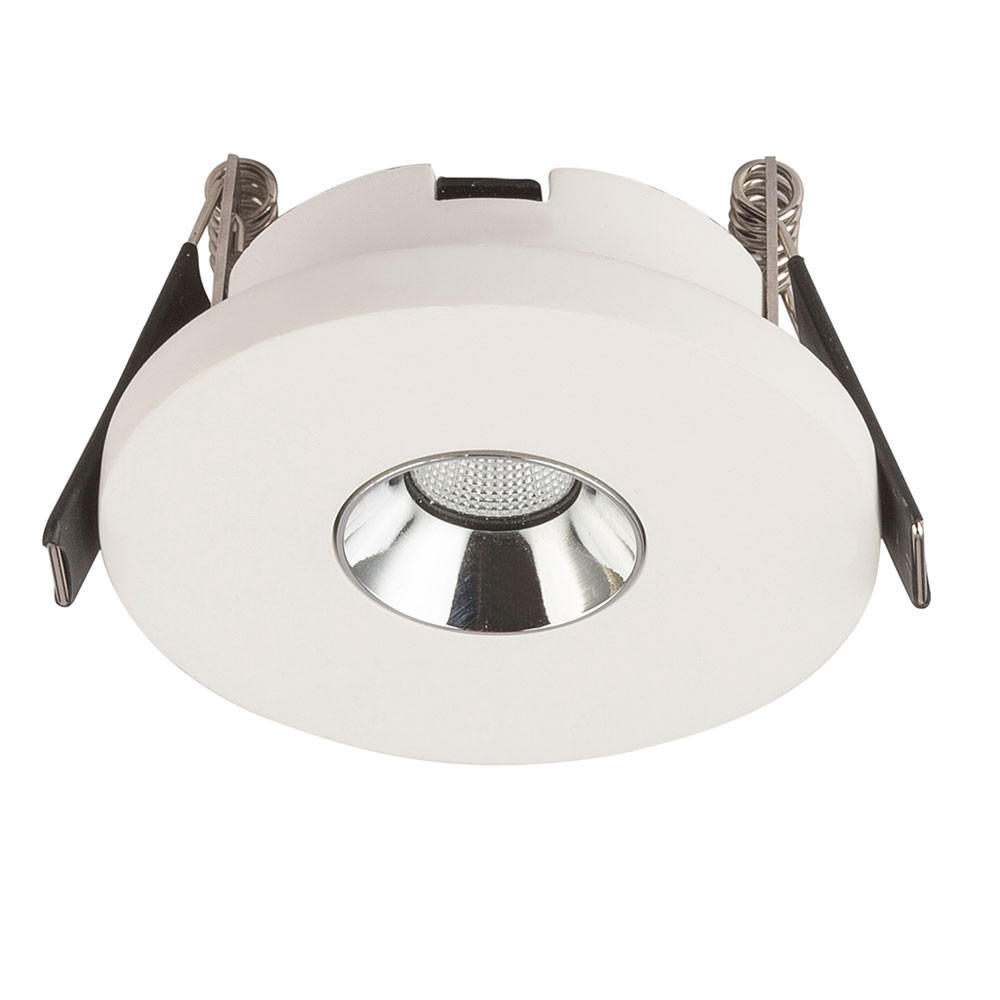 LED EINBAUSTRAHLER Christine Gips Weiß Chrom - Weiß, Metall (9/6/9cm) - Globo Lighting