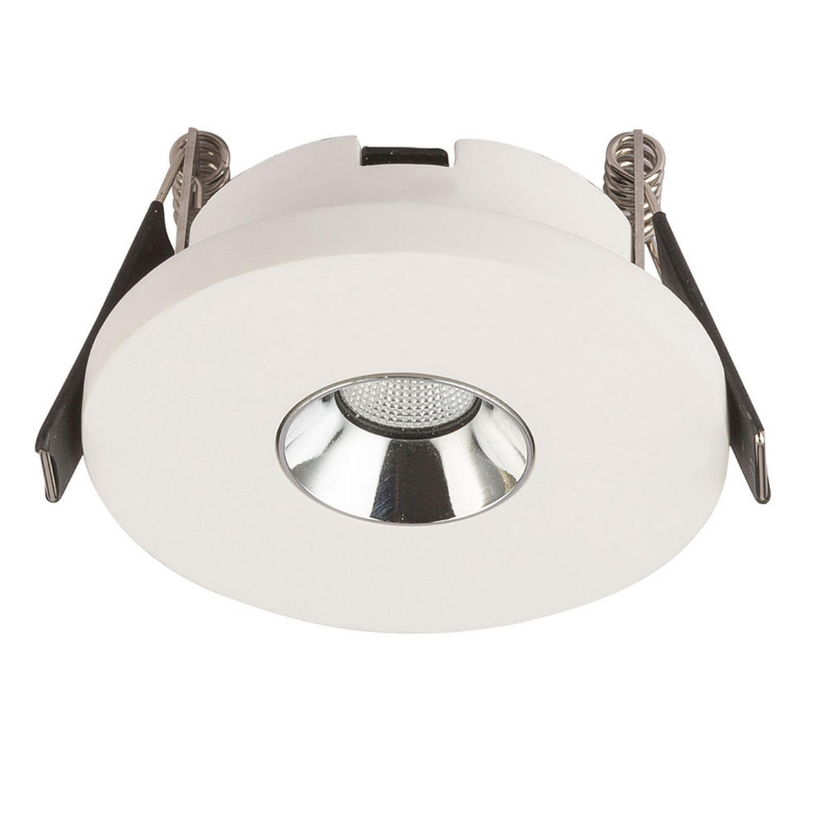 LED EINBAUSTRAHLER Christine Gips Weiß Chrom 2er Set - Weiß, Metall (9/6/9cm) - Globo Lighting