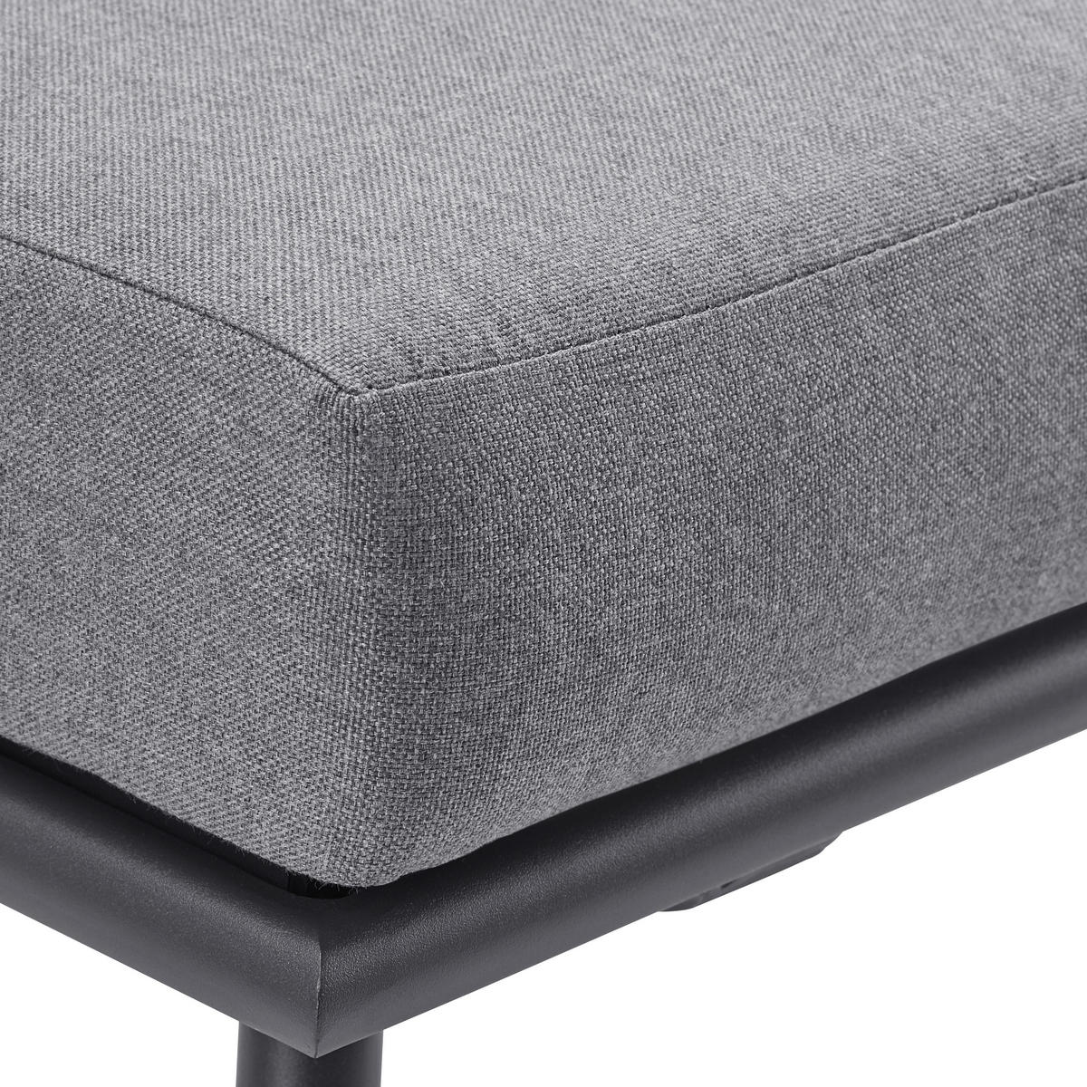 DINING-LOUNGESET Camilla Grau Outdoorstoff/Metall/Glas - Grau, Metall - Bessagi Garden