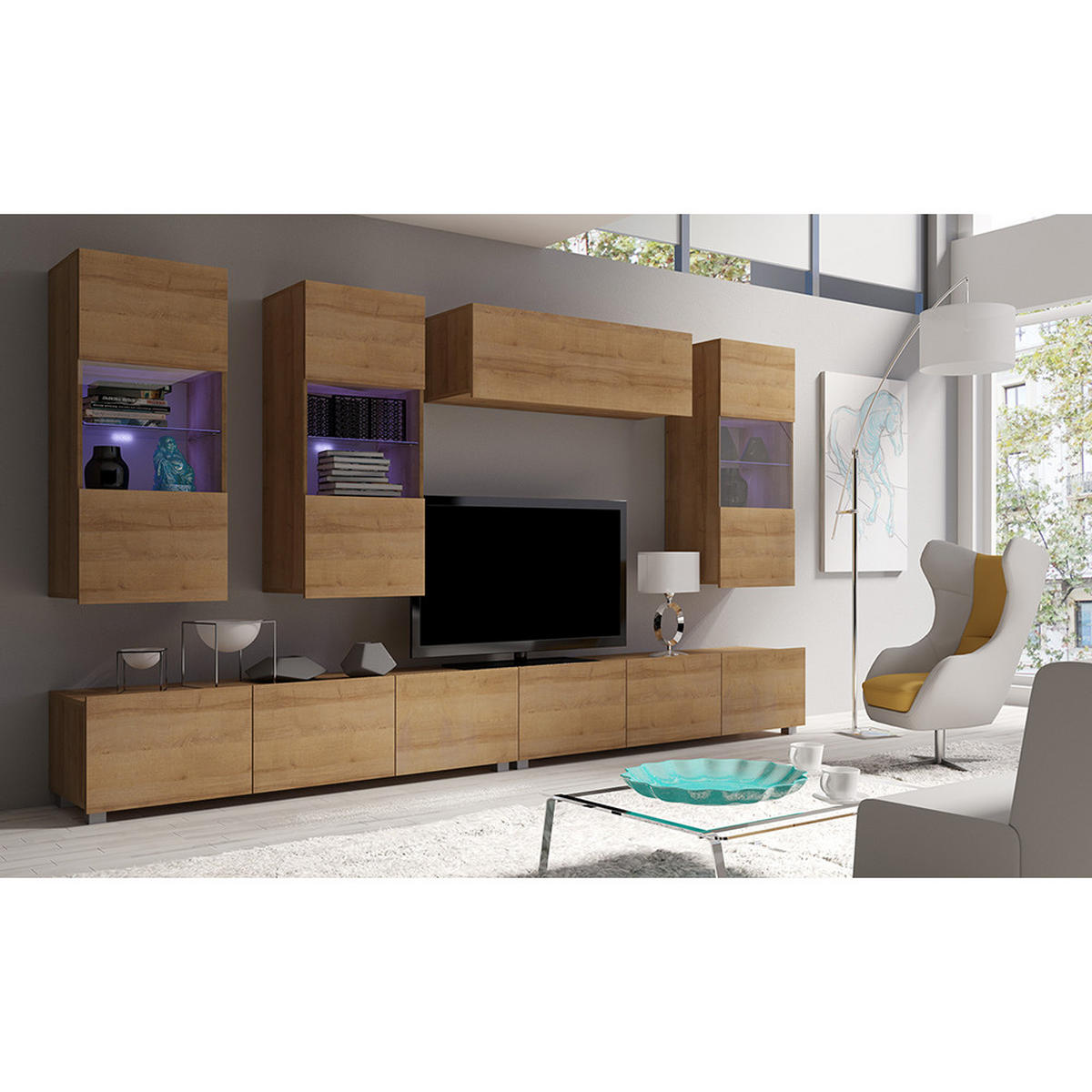 LOWBOARD Cairns-132 - Braun, Holzwerkstoff (150/37/43cm) - Lomado