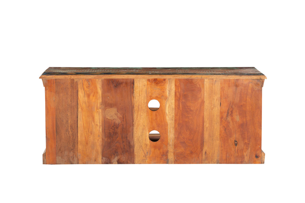 TV-SCHRANK Tor Mangoholz Braun 50x45x125cm - Braun, Holz (45/50/125cm) - DELUKE