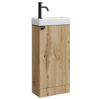 GÄSTE-WC-MÖBELSET Orion 2 Teile Eiche - 40 x 22 x 88 cm - Eichefarben, Holz (40/88/22cm) - Badplaats
