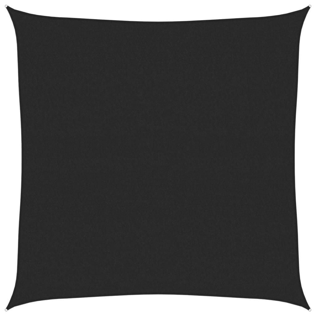 SONNENSEGEL 160 g/m² Schwarz 4,5x4,5 m HDPE - Schwarz, Textil (450/450cm) - furnicato