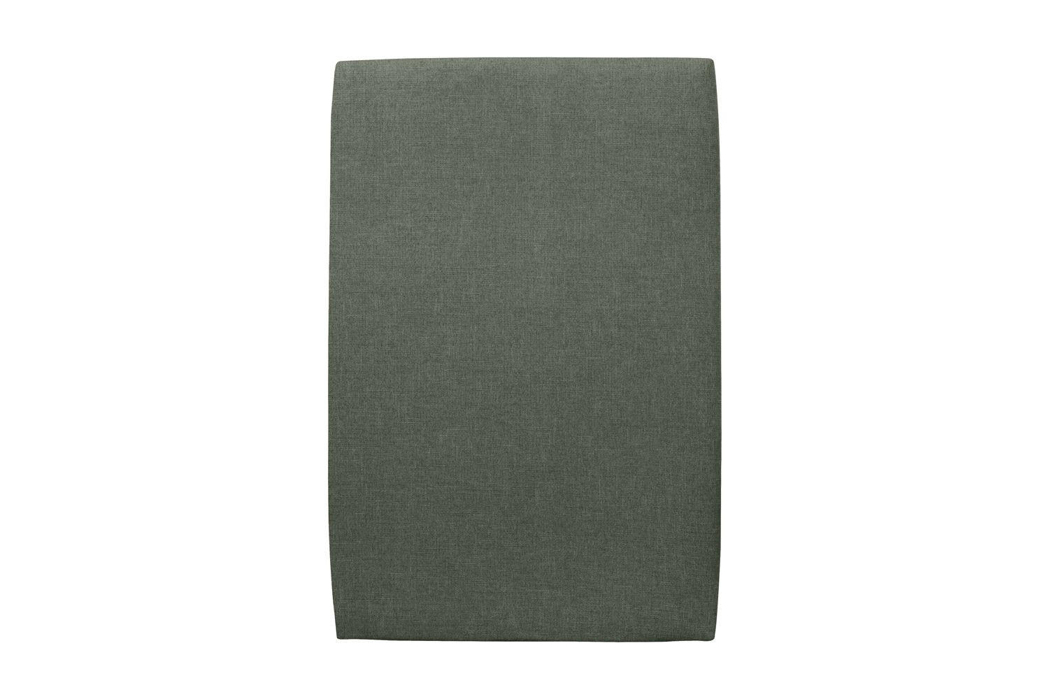 KOPFTEIL gepolstertes – Khakigrüner Stoff - 90 cm - Beige/Olivgrün, Holz (90/120/10cm) - Sommeil de Plomb