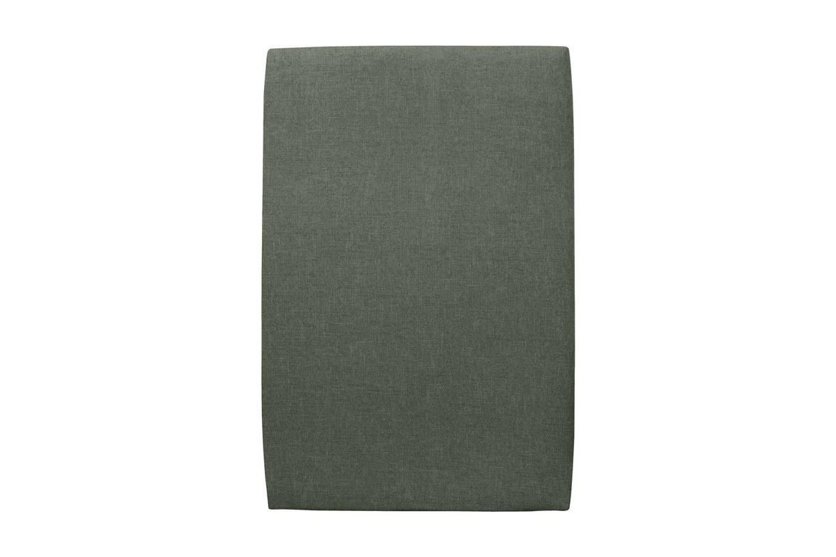 KOPFTEIL gepolstertes – Khakigrüner Stoff - 90 cm - Beige/Olivgrün, Holz (90/120/10cm) - Sommeil de Plomb