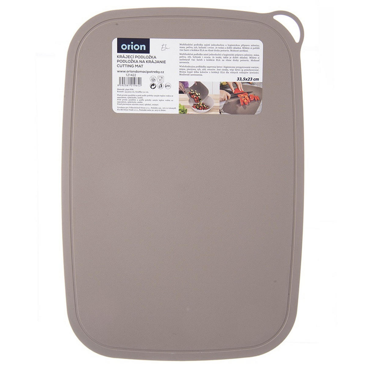 SCHNEIDEBRETT-MATTE Ela flexibel beige - Beige, Kunststoff (23/33.5cm) - Orion 