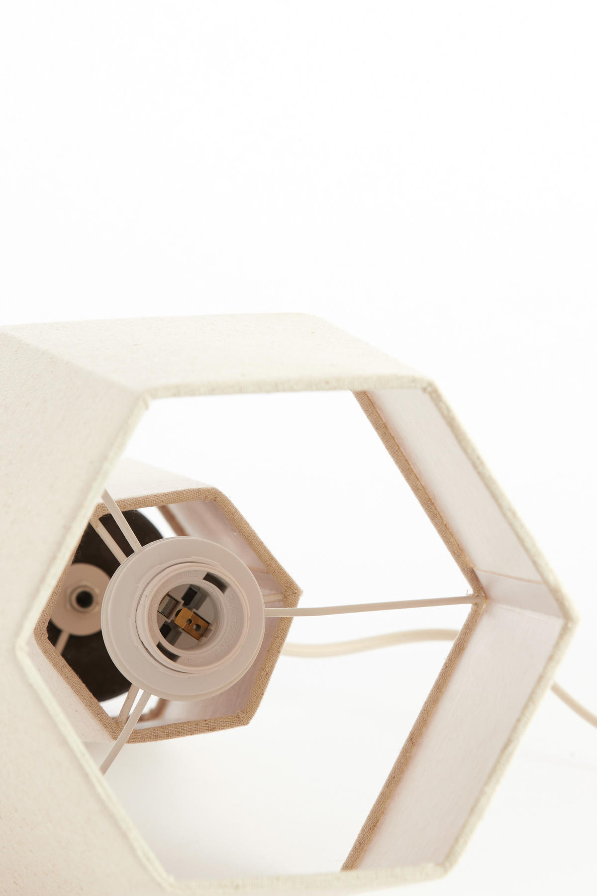 TISCHLAMPE Musabo Braun 25/25/49 cm - Braun, Textil (25/25/49cm) - Light & Living