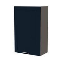 HÄNGESCHRANK Oslo W4/60/1 Grau / Indigo Matt 60 / 32,5 / 96cm - Dunkelblau/Grau, Holz/Holzwerkstoff (60/96/32.5cm) - Feldmann-Wohnen