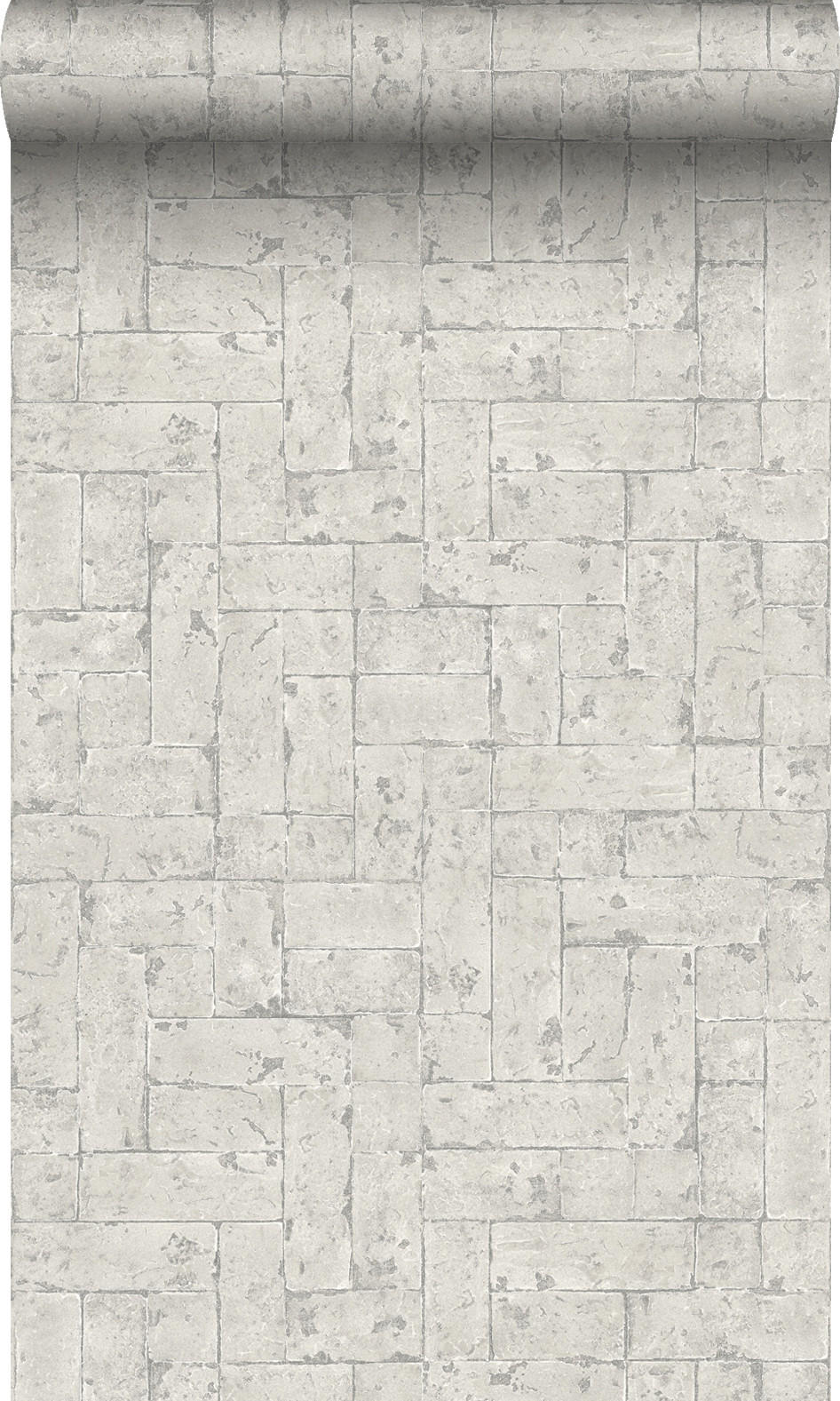 TAPETE Backstein-Optik 53 cm x 10.05 m - Beige, Papier (53/1000cm) - Origin Wallcoverings