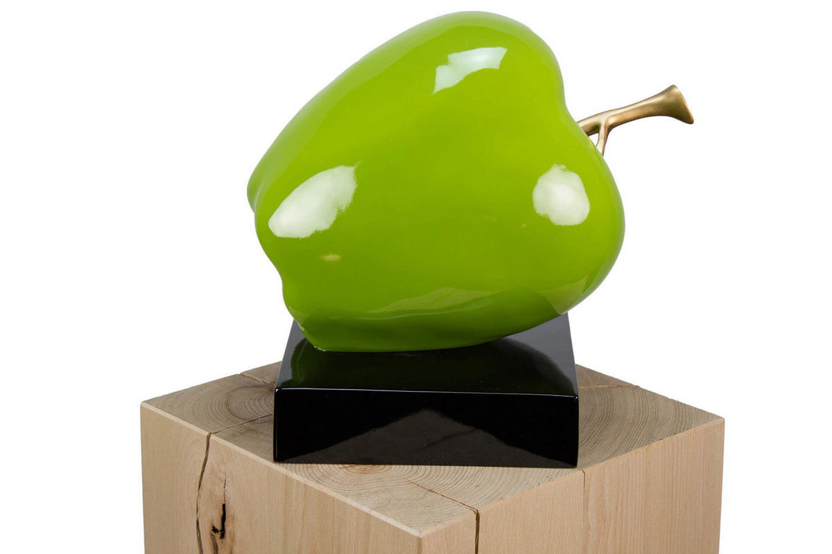 SKULPTUR Grün 31/32 cm - Grün, Stein (3/32/24cm) - KUNSTLOFT