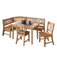 ECKBANKGRUPPE im modernen Landhausstil Deborah Massivholz Buche - Buchefarben, Holz (179/1/139cm) - 58aufmkessel