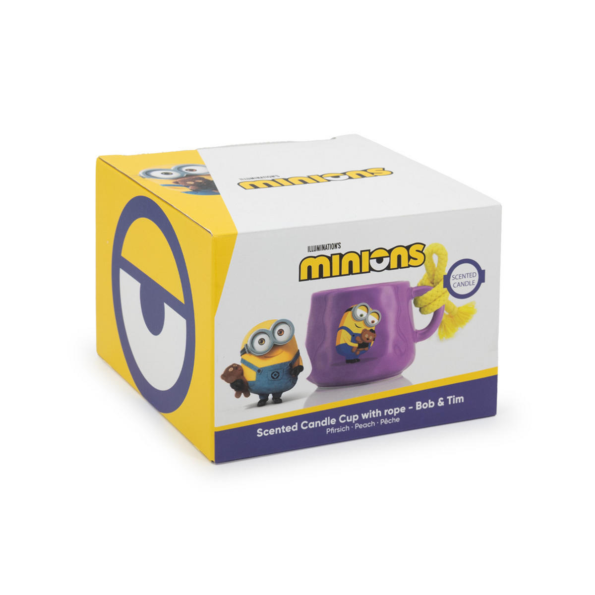 DUFTKERZE MINIONS - Gelb, Naturmaterialen/Keramik (7cm)